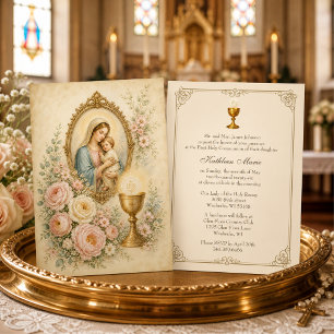 Invitation Première communion eucharistique classique