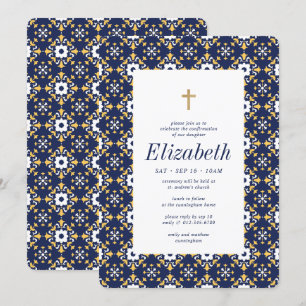 Invitation Première communion pour son Maroc moderne