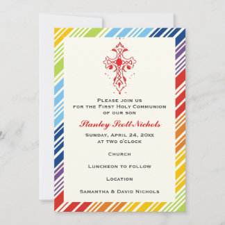 Invitation Première Communion Sainte / Baptême / Confirmation