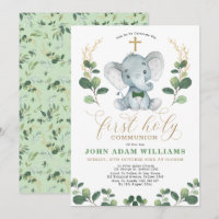 Première communion sainte de l'éléphant de la jung