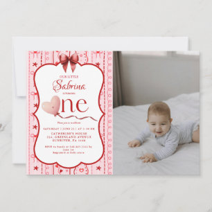 Invitation Première fête d'anniversaire de la Saint-Valentin