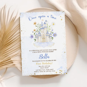 Invitation Première fête d'anniversaire d'une princesse dans
