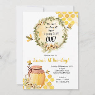 Invitation Première Fille d'invitation à la fête d'anniversai