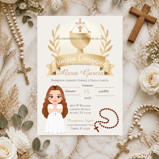 Invitation Première Sainte Communion (Créateur téléchargé)