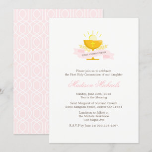 Invitation Première sainte communion des filles