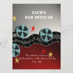 Invitation Première vidéo Bar Mitzvah