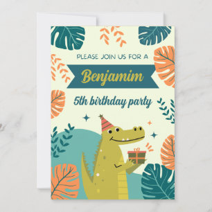 Invitation Prenez un temps sauvage à la fête d'anniversaire :