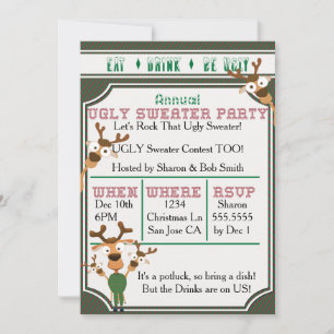 Invitation PRENEZ UN VERRE SOYEZ LAIGRE Notre Fête de Noël Do
