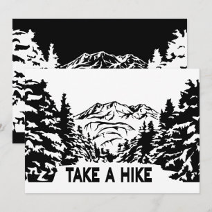 Invitation Prenez une citation Hippique paysage montagnard mo