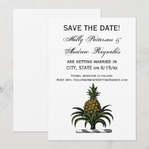 Invitation Prépa Crête de Pineapple Heraldique Couleur WT