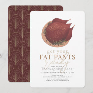Invitation Préparez Vos Gros Pantalons Turquie Thankgiving