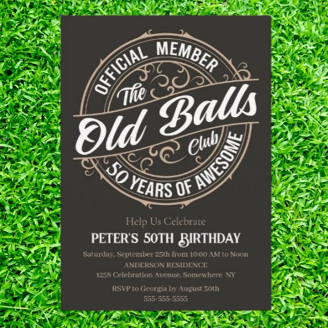 Invitation Préparez votre coup pour un 50e anniversaire inoub (Congratulations on turning 50 – you’re not old, you’re a classic!)