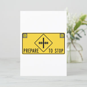 Invitation Préparez-vous à arrêter