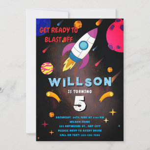 Invitation Préparez-Vous À Découvrir Galaxy Traveling