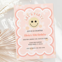 Preppy Beige Daisy Y2K Joyeux Fête du Visage Anniv