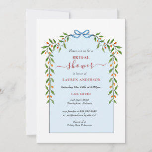 Invitation Preppy Citrus Arch cadre hiver Bridal douche