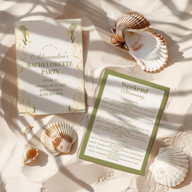 Invitation Preppy Courtside Pickleball Bachelorette Party (Créateur téléchargé)