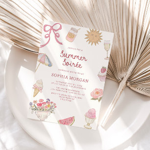 Invitation Preppy Pastel Summer Soiree