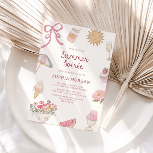 Invitation Preppy Pastel Summer Soiree (Créateur téléchargé)