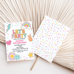 Invitation Preppy Patch Anniversaire