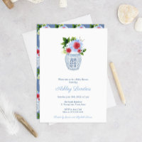 Preppy Red White Boy Baby shower Party