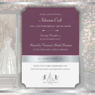Invitation Présentation de collection de couture Mulberry dan
