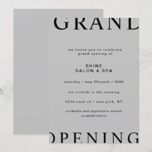 Invitation présentation ultra moderne élégant script grand ou