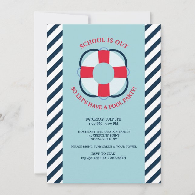 Invitation Préservatif de Vie (Devant)
