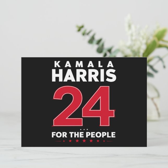 Invitation Président 47 Kamala Harris 2024 Soutien Madame (Debout devant)
