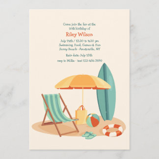 Invitation presse de la plage de partie