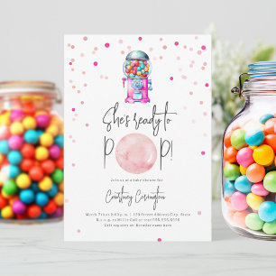 Invitation Prêt à faire de la pop machine de gumball Baby sho