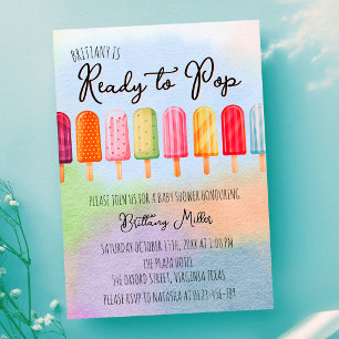 Invitation Prêt À Pop Popsicle Baby shower D'Été