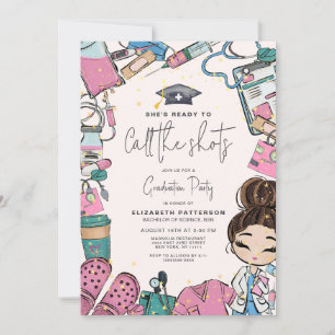 Invitation Prêt à téléphoner à la fête de graduation des infi