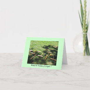 Invitation Prêt Pour Un Jeu De Croquet ?