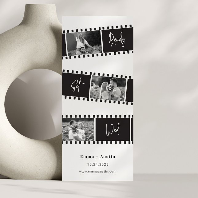 Invitation Prêt Set Wed Photo Film Enregistrer la date (Créateur téléchargé)
