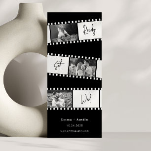 Invitation Prêt Set Wed Photo Film Enregistrer la date
