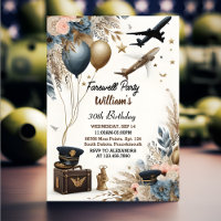 Prêt Voyage Surprise Globe Adieu 30e anniversaire