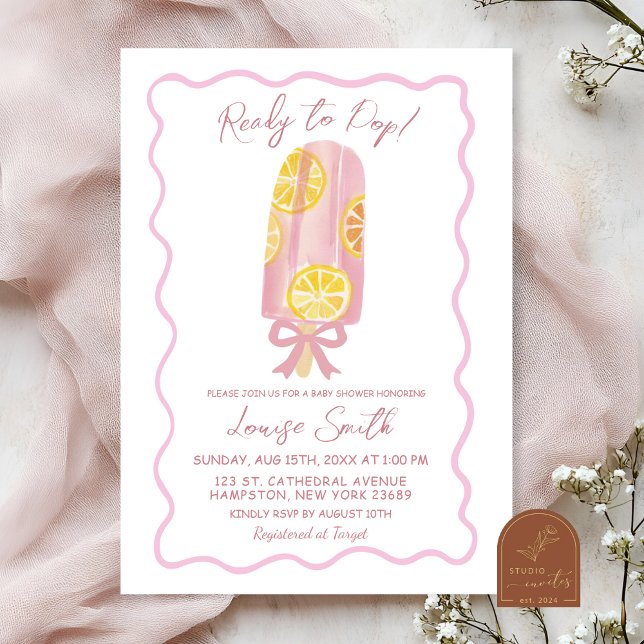 Invitation Prête à éclore Baby Shower d'été Popsicle (Créateur téléchargé)