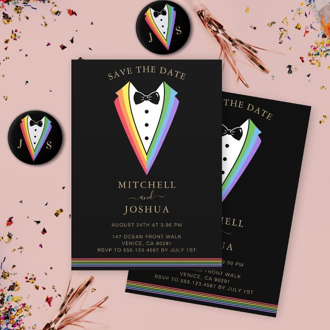 Invitation Pride Rainbow LGBTQ Mariage cardiaque (Créateur téléchargé)