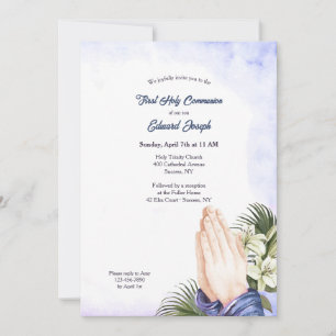 Invitation Prier Mains Religieuses