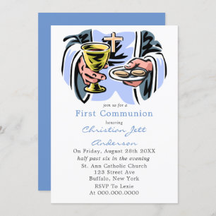 Invitation Prière catholique Première communion