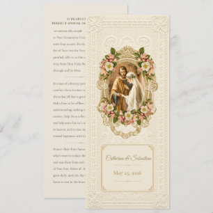 Invitation Prière de mariage catholique traditionnelle