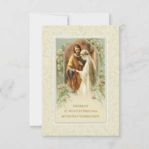 Invitation Prière de St. Padre Pio après la Sainte Communion