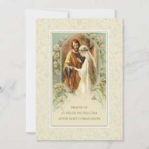 Invitation Prière de St. Padre Pio après la Sainte Communion
