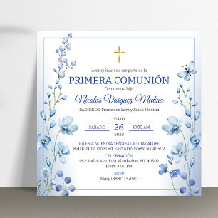 Invitation Primera Comunion Religieux Première Communion Sain