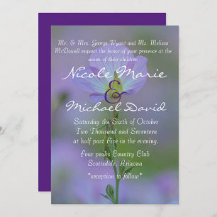 Invitation Primrose pourpre