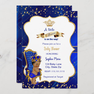 Invitation Prince Baby shower Baby Boy Show