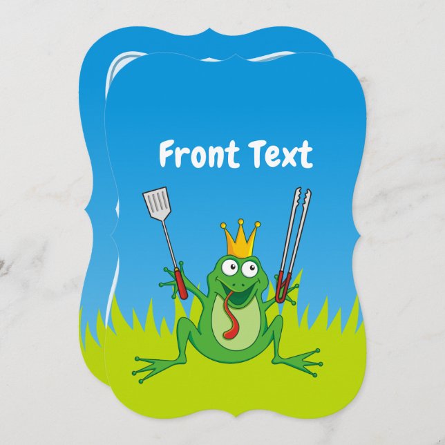 Invitation Prince BBQ (Devant / Derrière)