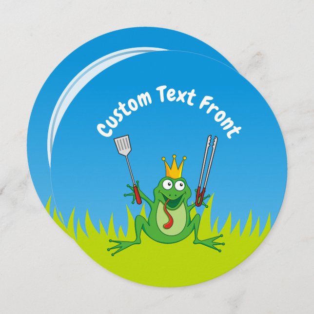 Invitation Prince BBQ (Devant / Derrière)