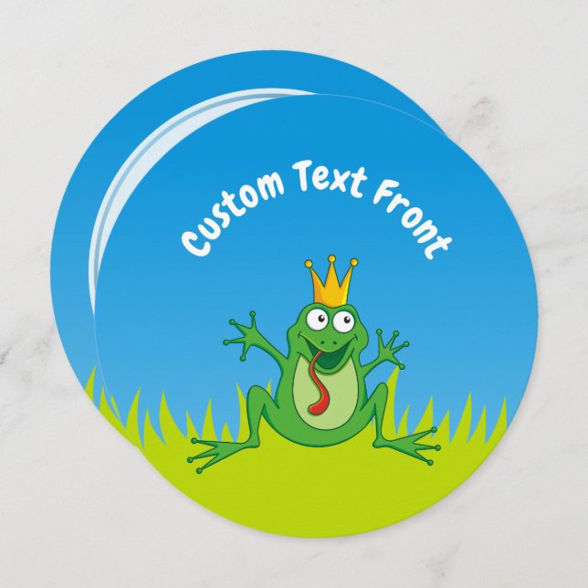 Invitation Prince Frog (Devant / Derrière)